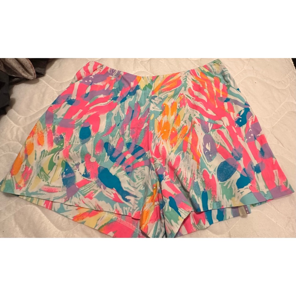Lilly Pulitzer Multicolor Floral Print‎ Shorts Size 2 Rayon Summer